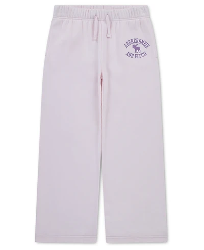 abercrombie kids Girls' 7-16 Logo Low-Rise Baggy Fleece Pants