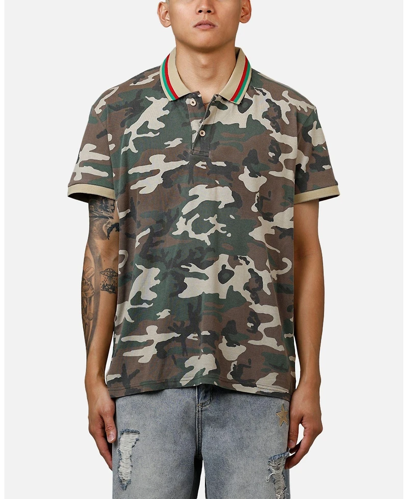 Xxiii Men's Printed Polo Shirt
