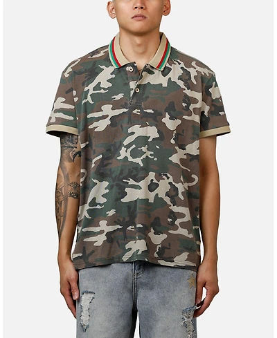 Xxiii Men's Printed Polo Shirt