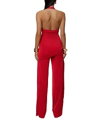 Jluxlabel Women's Rustic Charm Halter Jumpsuit