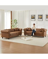 Streamdale Furniture Modern 3-Seat Combo Sofa Wood Frame and Feet