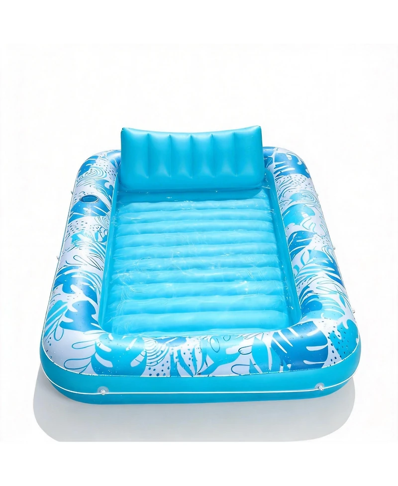 Gnuadz Inflatable Tanning Pool Lounger Float Pillow Raft Sunbathing Bed 85"x57
