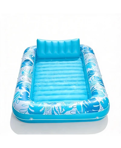 Gnuadz Inflatable Tanning Pool Lounger Float Pillow Raft Sunbathing Bed 85"x57