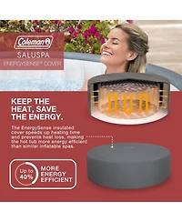 Coleman Palm Springs 6 Person EnergySense Smart AirJet Plus Inflatable Hot Tub