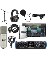 PreSonus Studio 24c Usb C 2x2 Audio/Midi Interface Bundle
