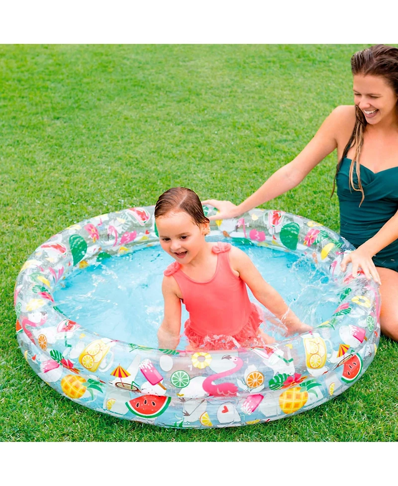 Gnuadz Inflatable Stars Kiddie 2 Ring Pool