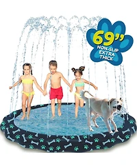Gnuadz 69 Inches Splash Pad Sprinkler Kids Outdoor Water Toys