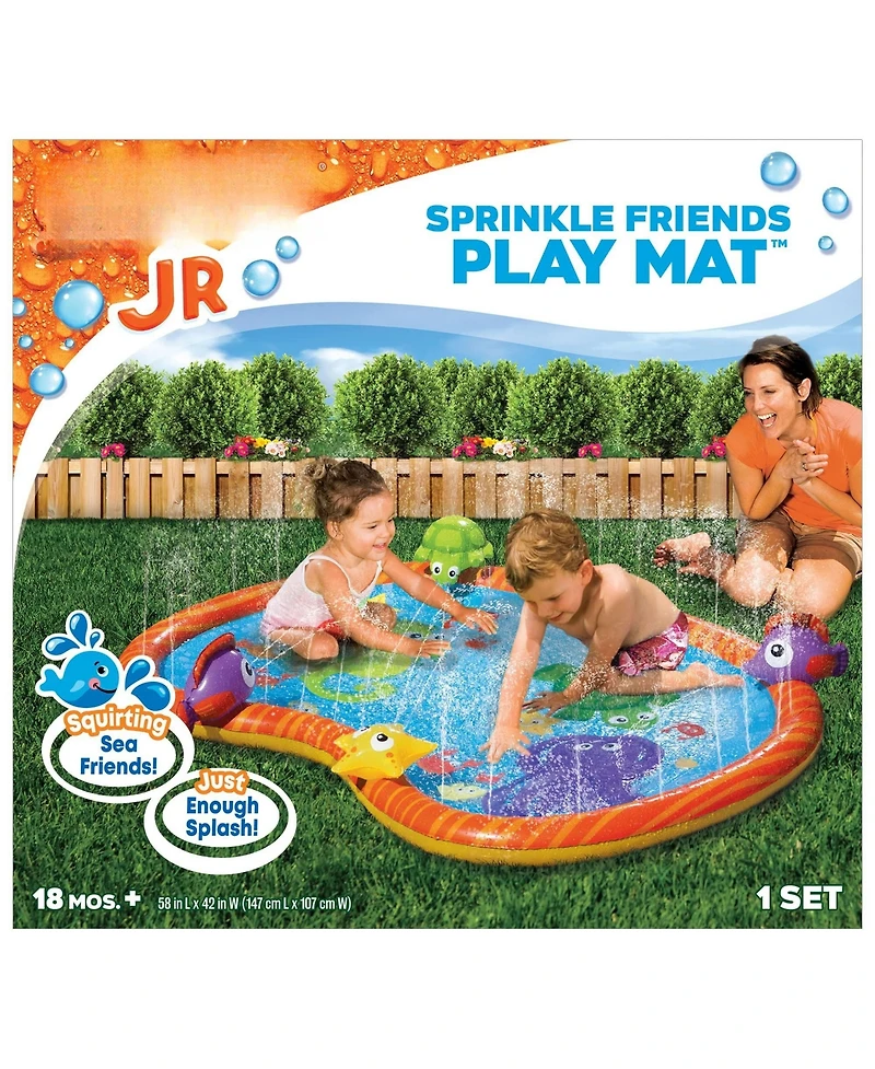 Gnuadz Splash Pad Sprinkler 3D Sea Characters Outdoor Play Mat