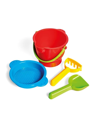 Gnuadz Hape Beach Sand Bucket Sifter Rake Shovel Set