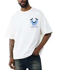 True Religion Men's Retro Logo Oversized Short-Sleeve T-Shirt