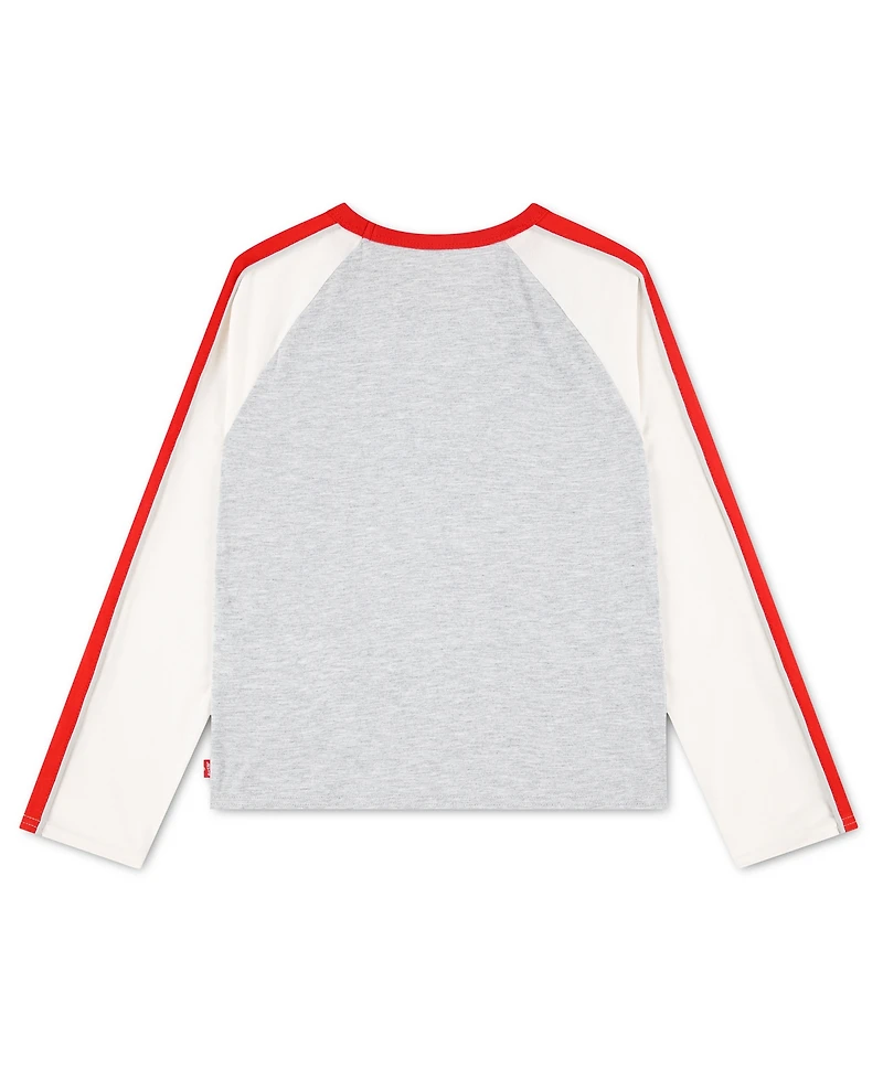 Levi's Girls' 7-16 Long-Sleeve Baseball T-Shirt