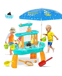 Gnuadz Water Table Sand Activity Umbrella Accessories Outdoor Play Toy