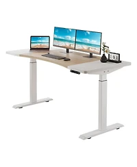 Streamdale Furniture 63x30 inches Dual Motor Curved Electric Standing Desk