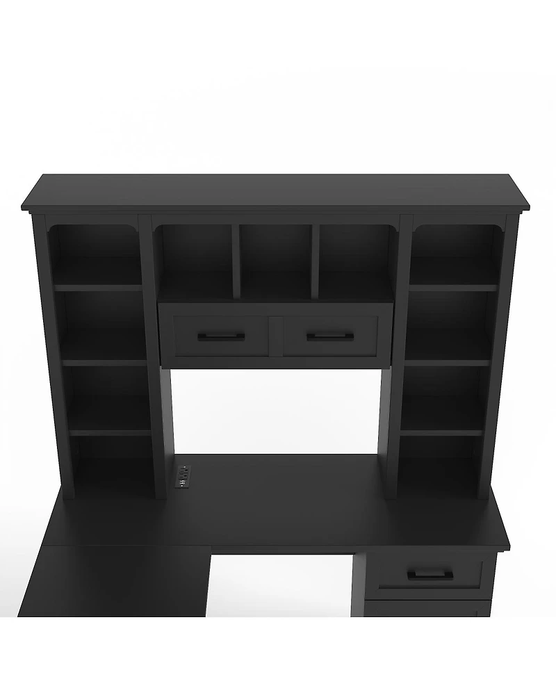 Streamdale Furniture L-Shaped Desk with Storage