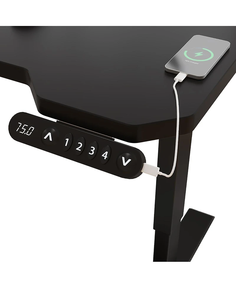 Streamdale Furniture Electric L-Shaped Height Adjustable Standing Desk
