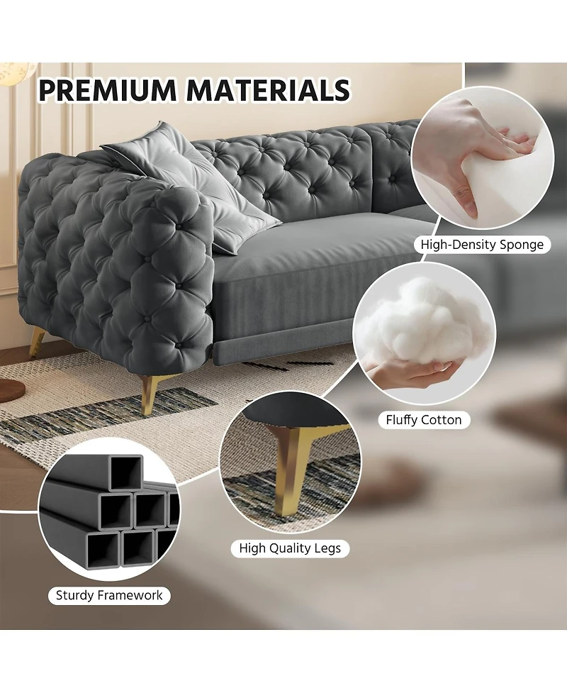 Streamdale Furniture 97.7" 3-in-1 Convertible Sleeper Sofa
