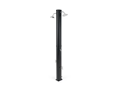 Lucky One 9.3 Gallon Solar Heated Outdoor Shower with Dual Shower Heads