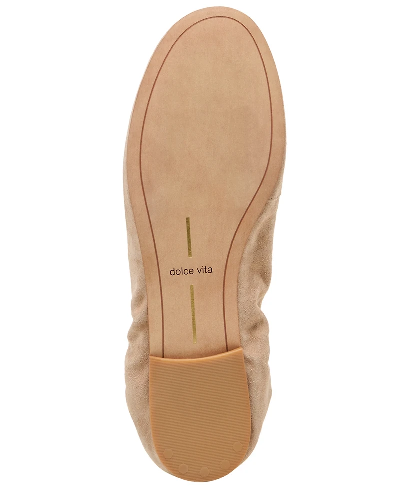 Dolce Vita Women's Cornel Embellished Ruched Scrunched Flats
