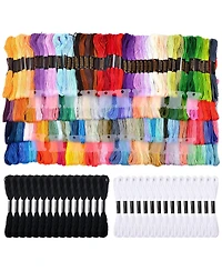 Gnuadz 200 Skeins Embroidery Floss Friendship Bracelet String Cross Stitch Diy