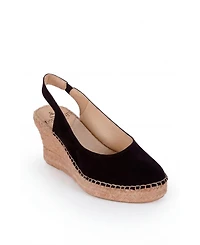 Menina Step Women's Senorita Suede Wedge Espadrille