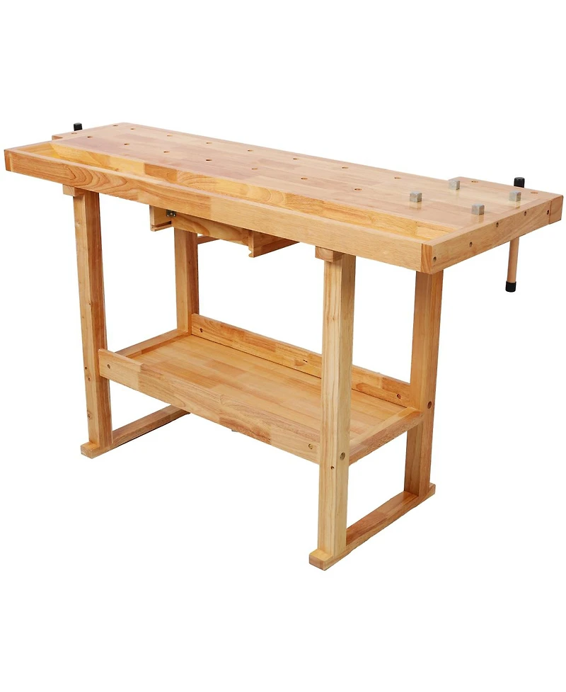 Streamdale Furniture 55 inches Wood Workbench, Heavy Duty, 300-Pound Capacity, Storage