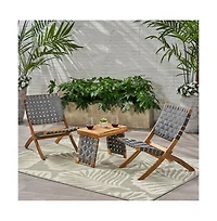 Mondawe Wood Foldable Outdoor Chair