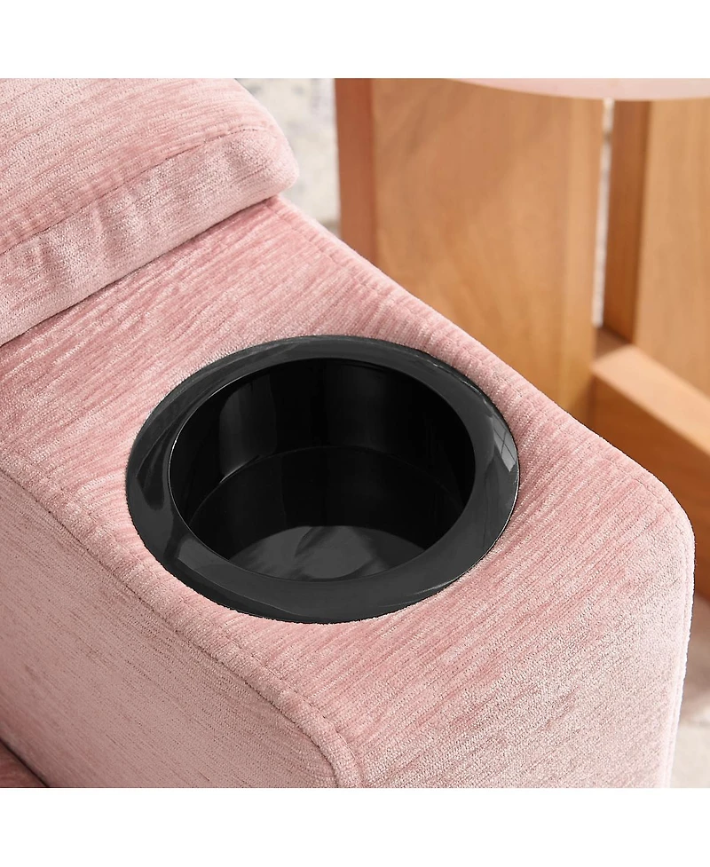 Streamdale Furniture Single Sofa Recliner with Storage Ottoman and Usb