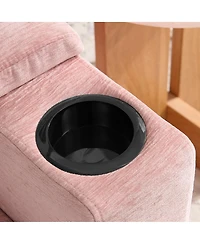 Streamdale Furniture Single Sofa Recliner with Storage Ottoman and Usb
