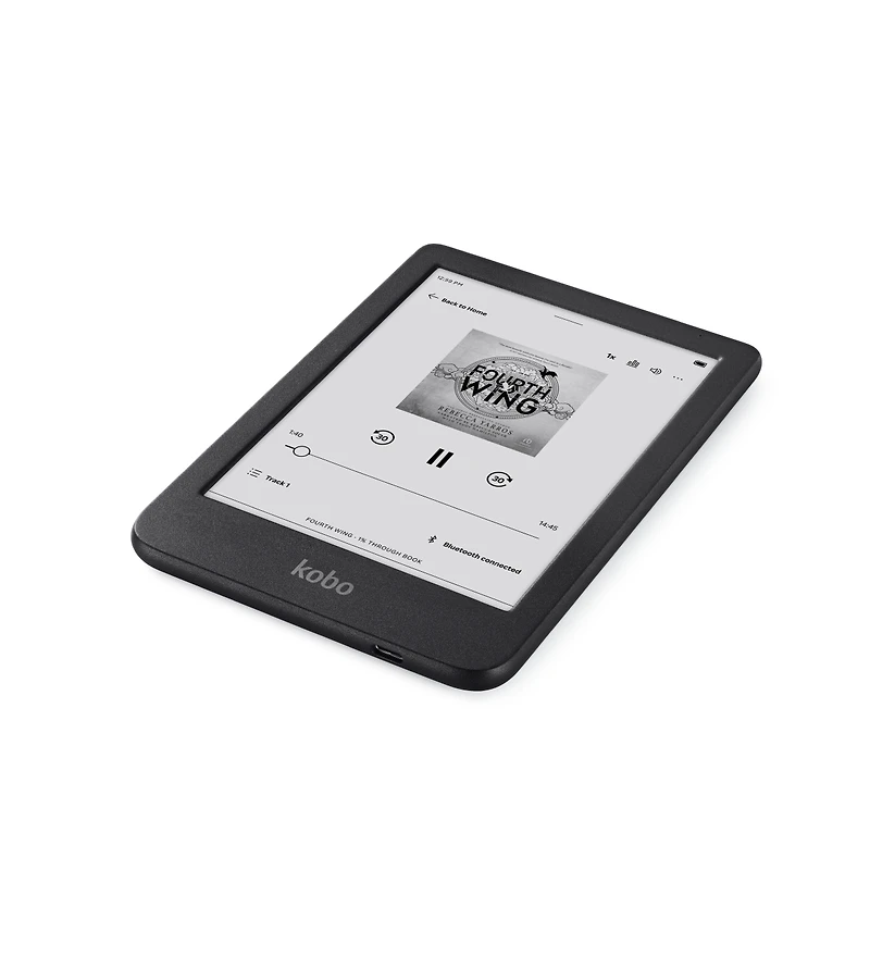 Kobo Clara Bw | eReader | 6 inch Glare-Free Touchscreen with Comfort Light Pro | Dark Mode Option | Audiobooks | Waterproof | 16GB of Storage