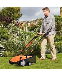 Mecale 13 Inch 12 Amp Electric Scarifier with Collection Bag and Removable Blades