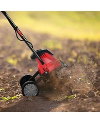 Mecale 17 Inch 10 Amp Corded Electric Tiller and Cultivator with 9-Inch Tilling Depth