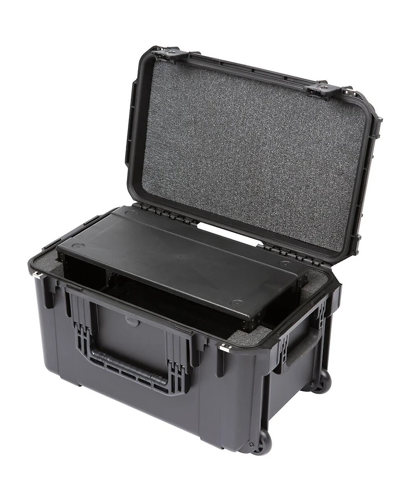 Skb iSeries 4RU Injection Molded Fly Rack Waterproof Wheeled Case, 9" Depth