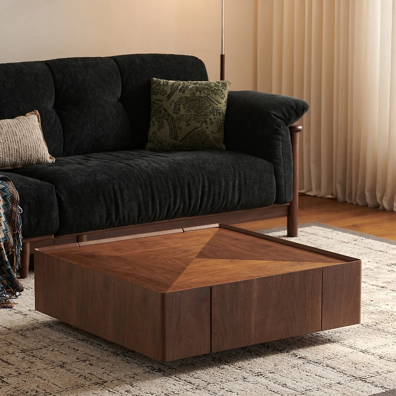 Streamdale Furniture Square Coffee Table for Living Room/Office