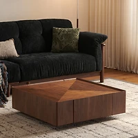 Streamdale Furniture Square Coffee Table for Living Room/Office