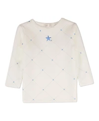MeMoi Little Girls 2 Piece "Stars and Stitching" Cotton/Rayon-Blend Pajama Set