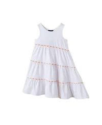 Andy & Evan Little Girls Pom Jersey Dress