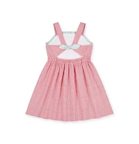 Florence Eiseman Little Girls Check Seersucker Dress With Watermelon