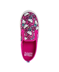 Hello Kitty Sanrio Canvas Slip On Sneakers Women's Casual Comfort Easy Wear Fun Design Everyday Style