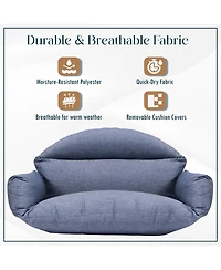 LeisureMod 2-Person Polyester Cushions for Swing Chairs and Hammocks