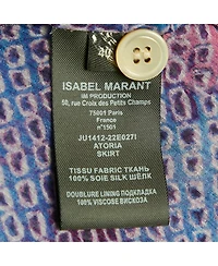 Pre-Owned Isabel Marant Women's Printed Silk Wrap Mini Skirt