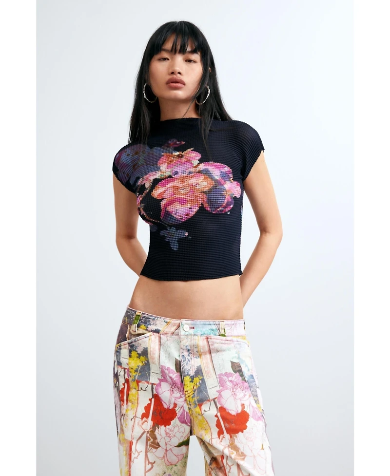 Desigual Women's Printed denim trousers