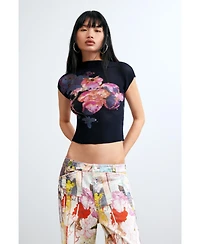 Desigual Women's Printed denim trousers