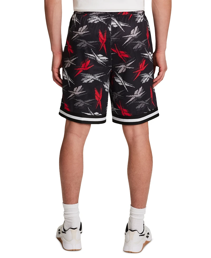 Reebok Men's Basketball Printed Mesh Shorts