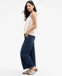 Lucky Brand Women's Sweet Mid-Rise Wide-Leg Ankle Jeans