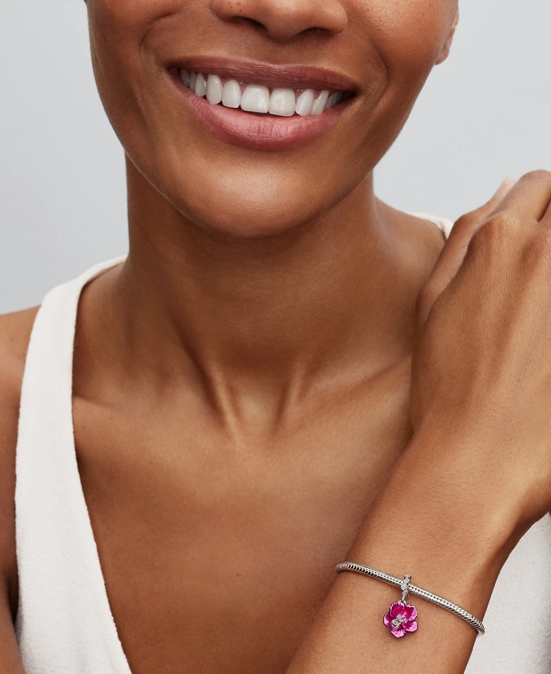 Pandora Hibiscus Dangle Charm