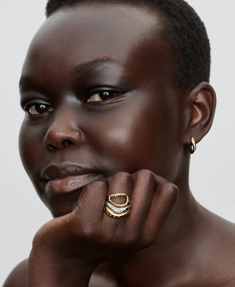 Pandora Stone-Set Hoop Earrings
