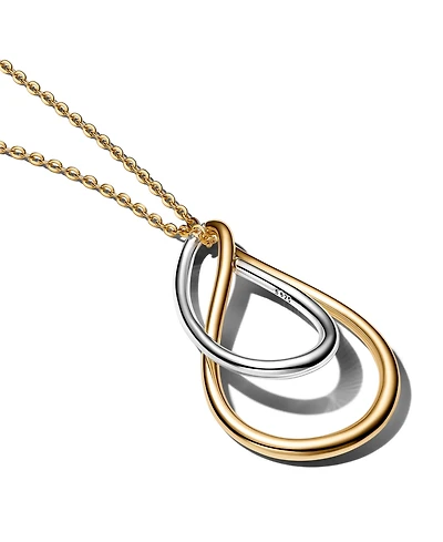 Pandora Two-Tone Double Pendant Necklace