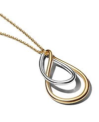 Pandora Two-Tone Double Pendant Necklace
