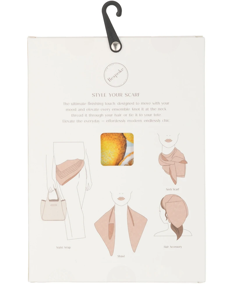 Bespoke Fashion Citrus-Print Square Scarf