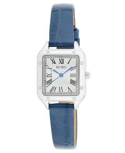Bcbg Women's Quartz Square Silver Stainless Steel Watch 25mm